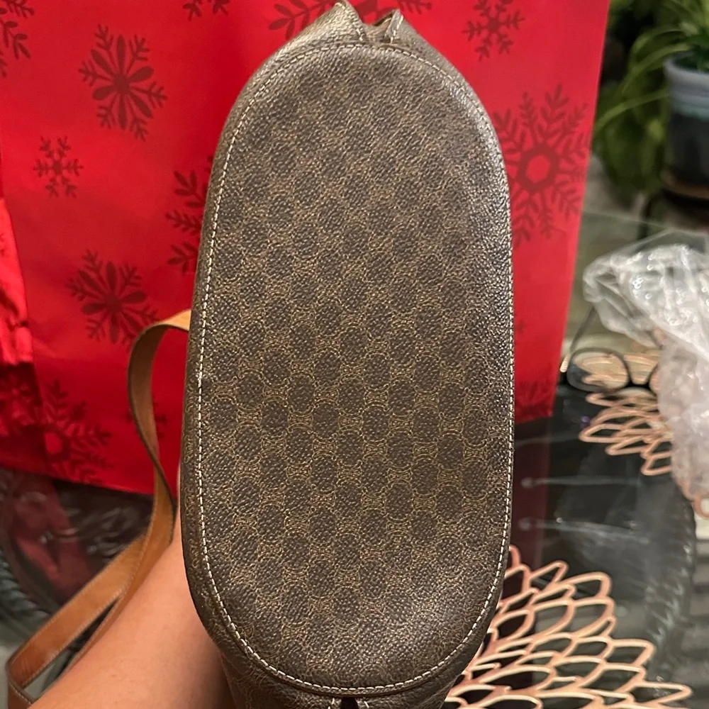 Celine Macadam Brown and Tan Leather Tote. Excellent condition! - Picture 11 of 13